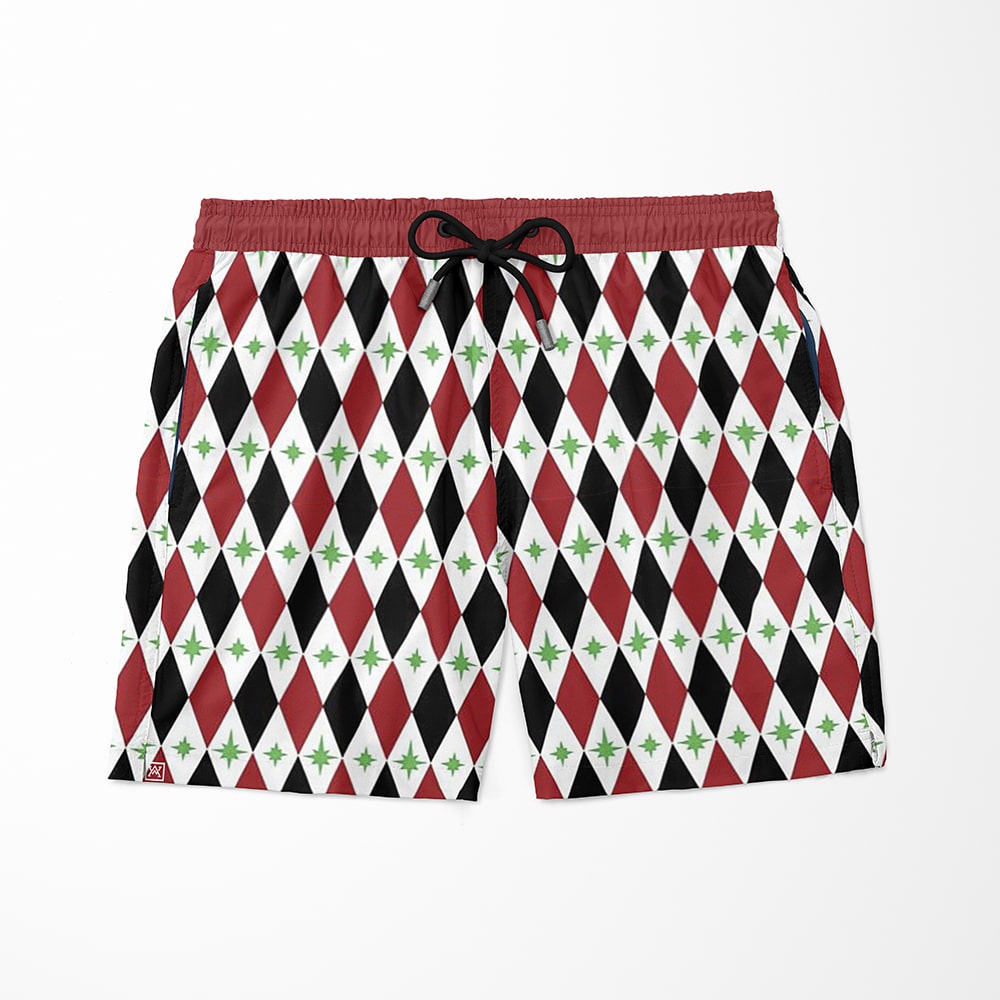 Joker Harley Quinn starburst Board Shorts