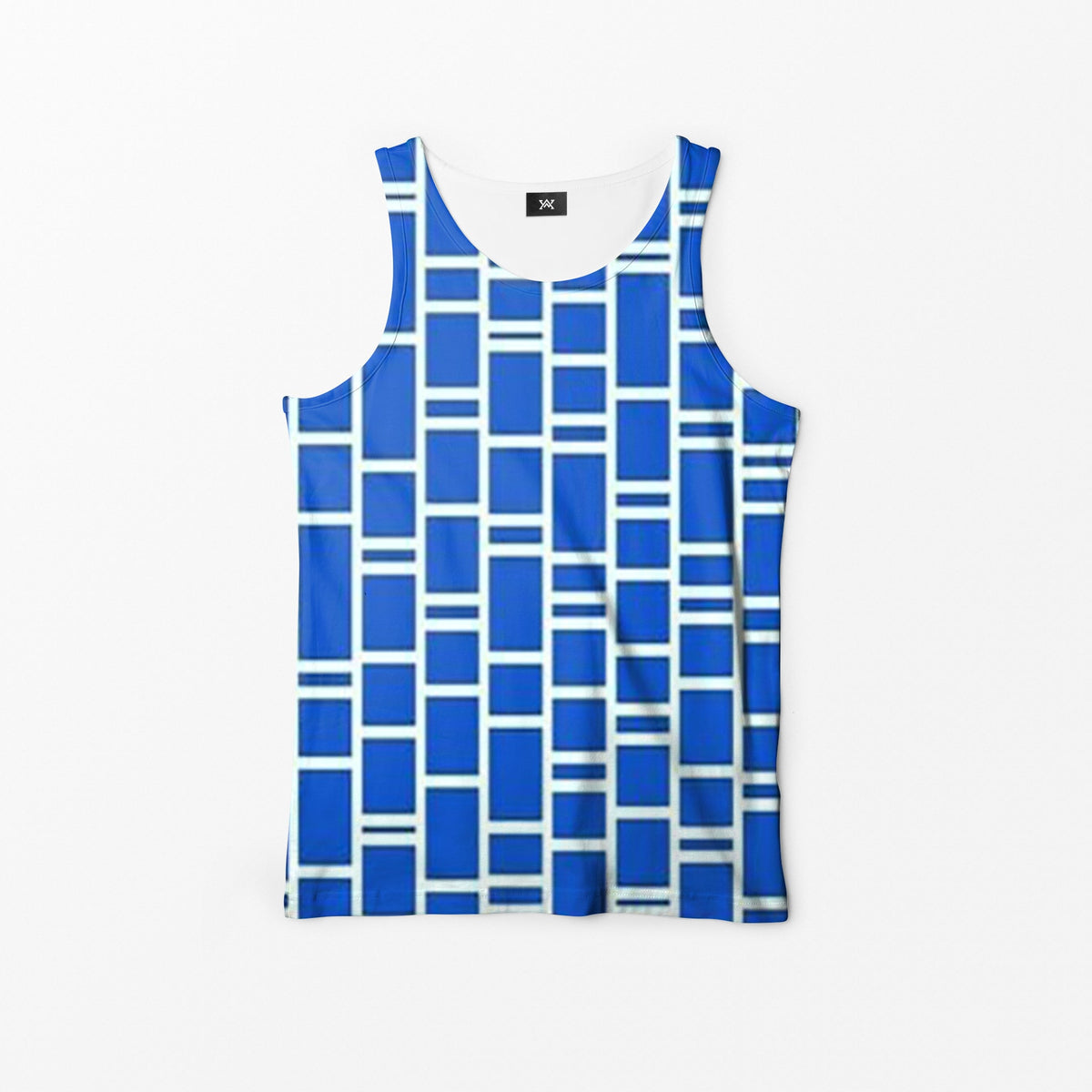 Jolene Classic Pattern Curved Hem Tank Top