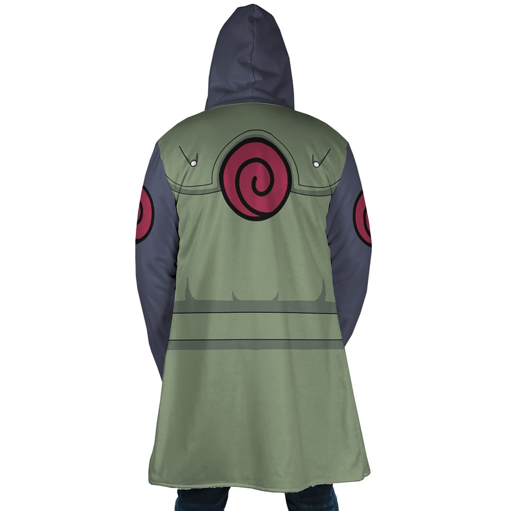 Copy Ninja Pattern Hooded Cloak Coat