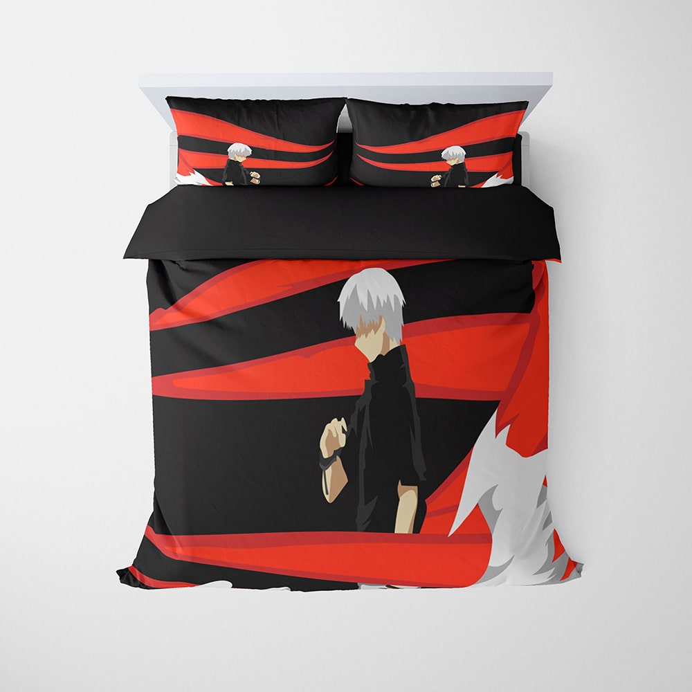 Kaneki Ken Ghoul Modern Pattern Stitched Comforter Bedding