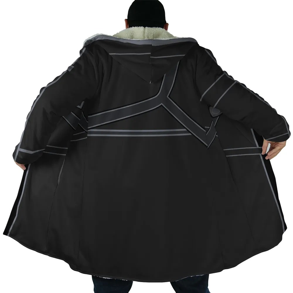 Kirito SAO Windbreak Hooded Cloak Coat
