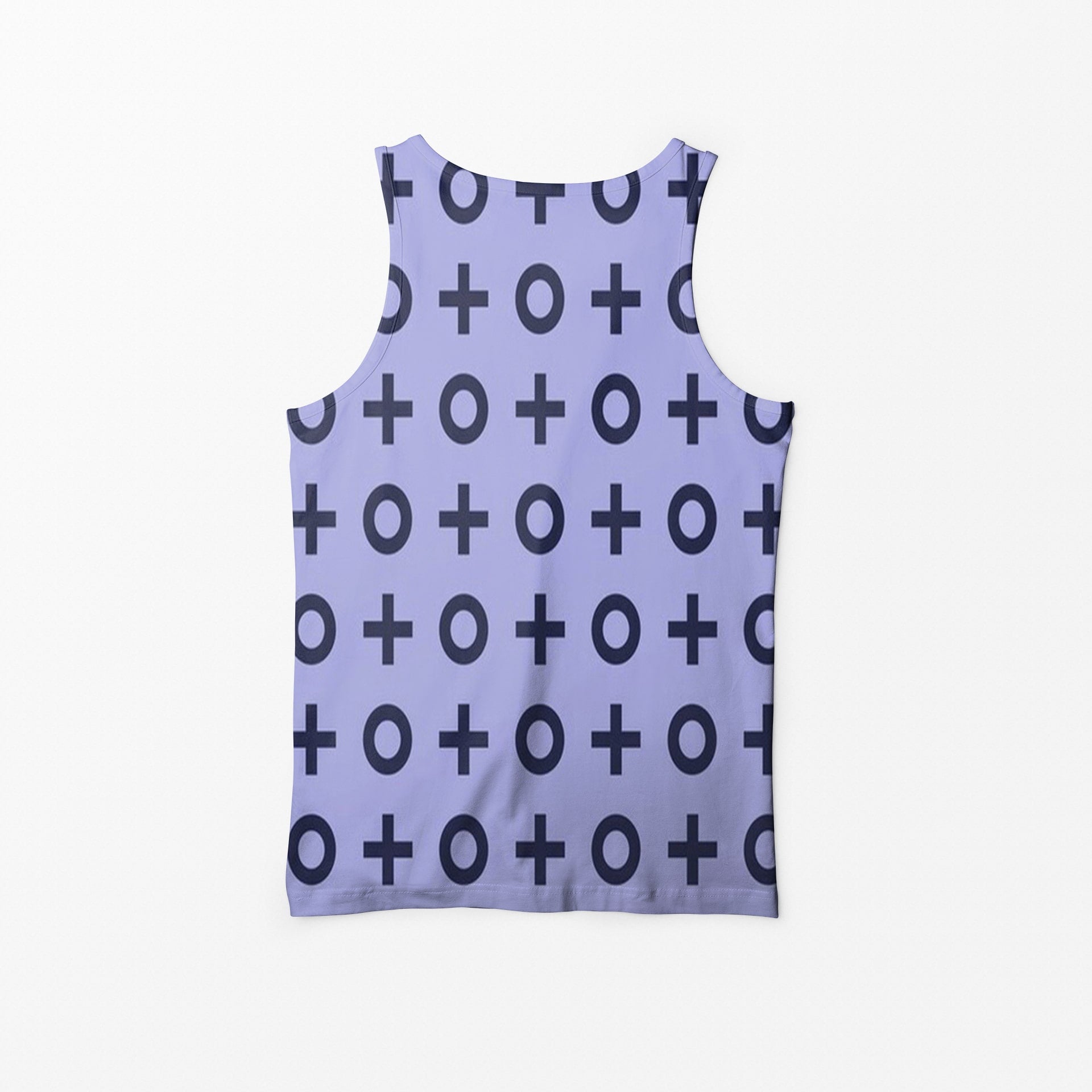 Kujo JoJo Pattern Curved Hem Tank Top