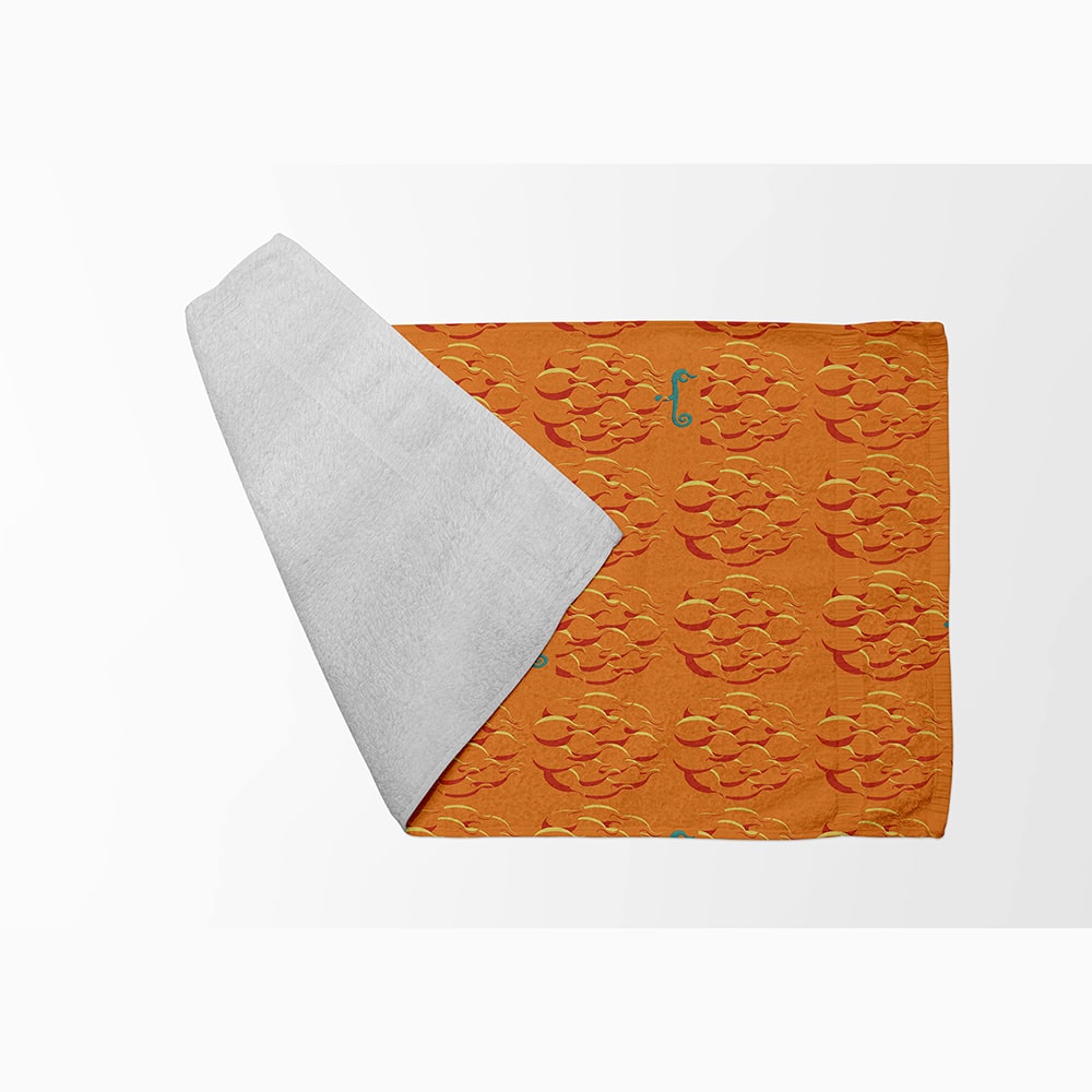 Mera Mera Devil Fruit Pattern Hand & Bath Towel