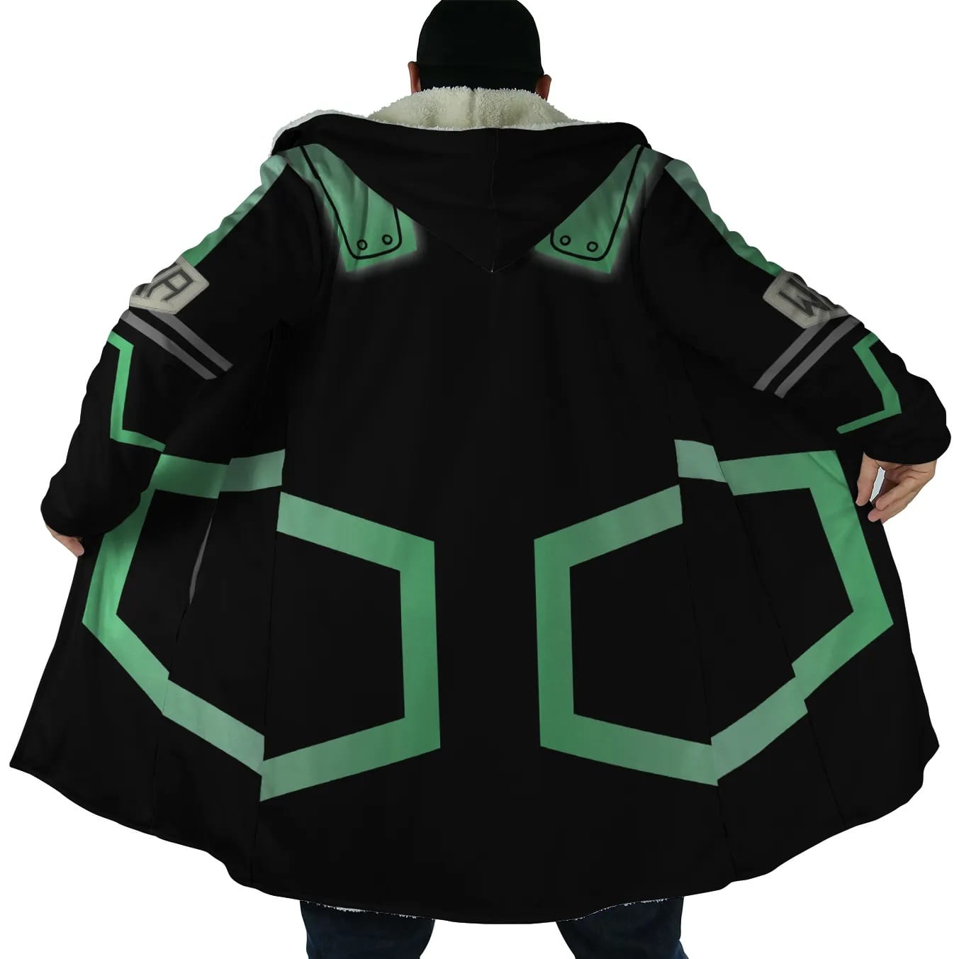 Deku Cosplay Hooded Cloak Coat