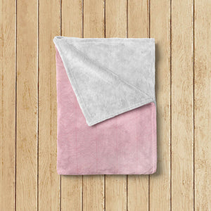 Erabareshi Oni Kawaii Pink Fleece Throw Blanket