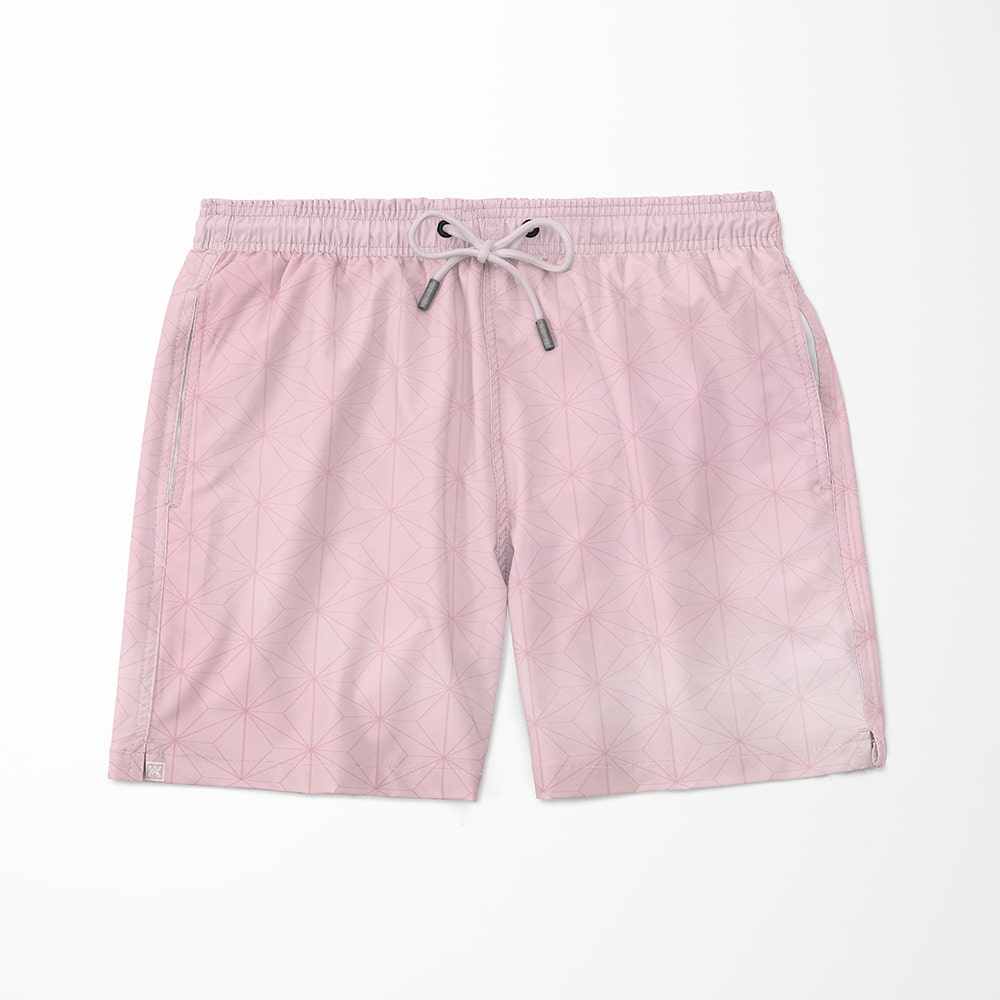 Erabareshi Oni Demon Slaying Pattern Kawaii Pink Board Shorts