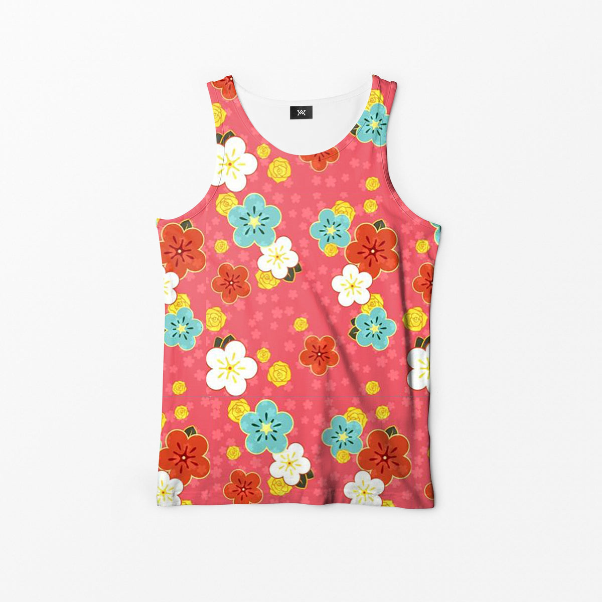 Nico Yazawa Taisho Roman Curved Hem Tank Top