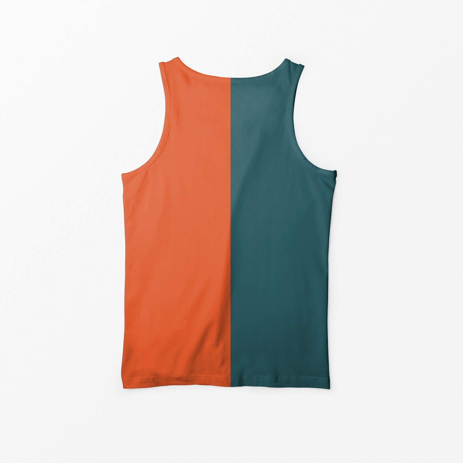 Priscilla Color Overlap Curved Hem Tank Top