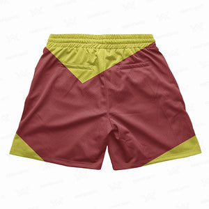 Shazam Emblem Color Crossover Mesh shorts
