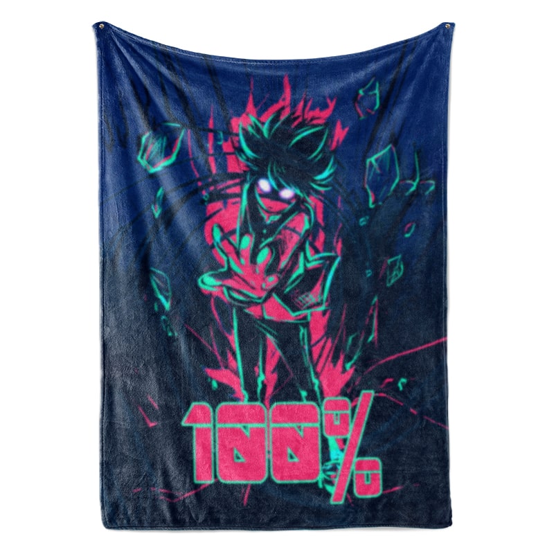 Shigeo Kageyama Psycho Power 100% Brushed Throw Blanket