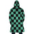 Demon Slaying Corps Check Pattern Fleece Hooded Cloak Coat