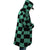 kimetsu na Classic Green Check Fleece Hooded Cloak Coat