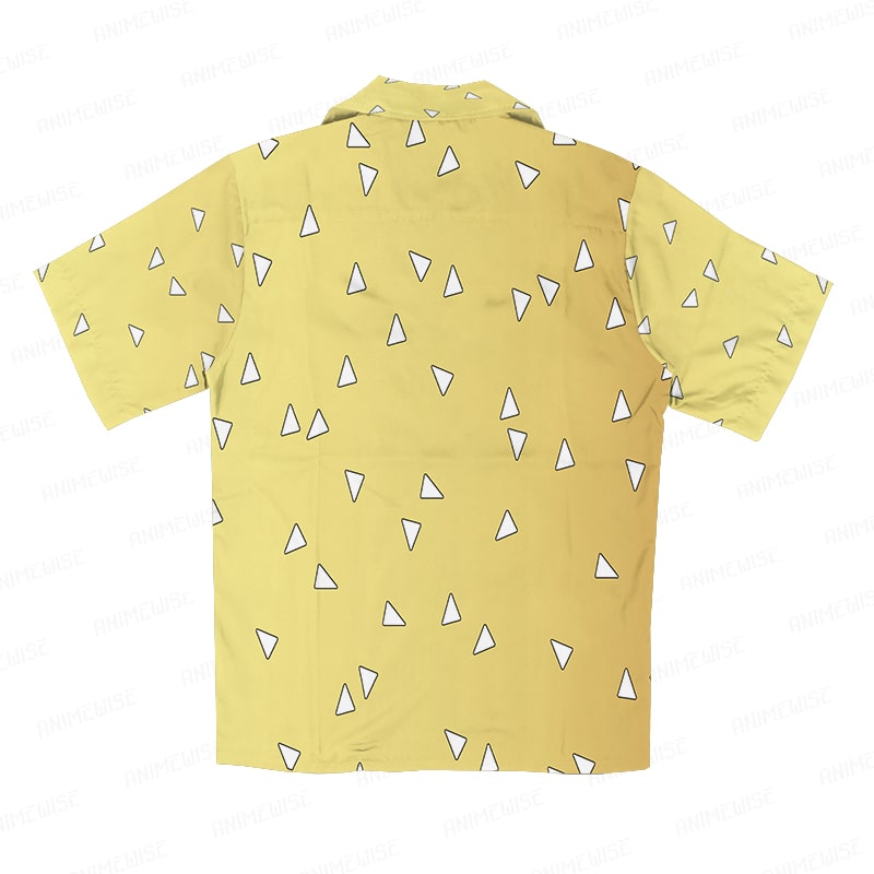 Thunder Breath Minimalist Pattern Button Up Hawaiian Shirt