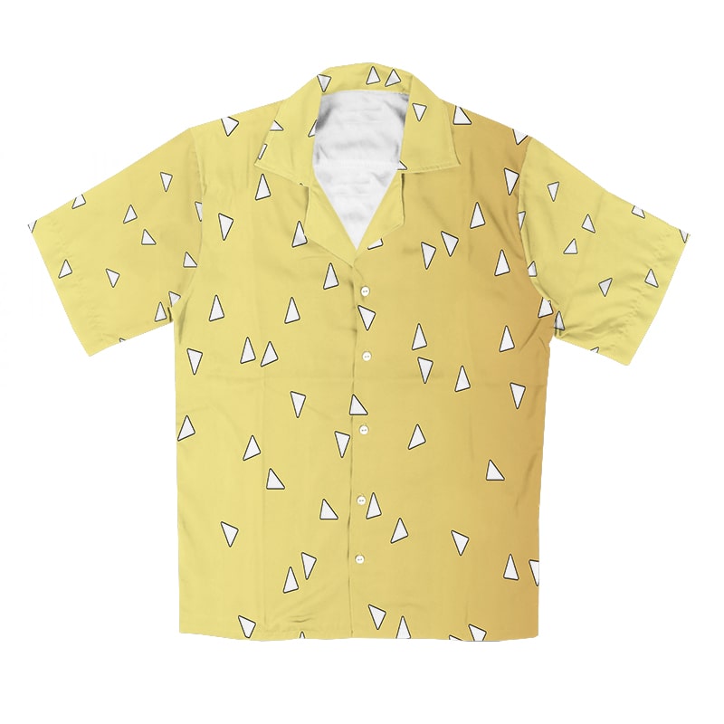 Thunder Breath Minimalist Pattern Button Up Hawaiian Shirt