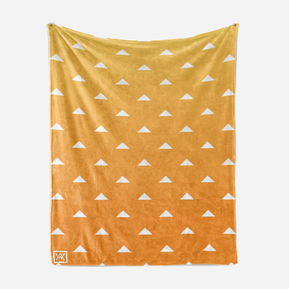 Thunder Breath Urokomon Pattern Fleece Throw Blanket