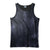 Tie-Dye Dark Clouds Fusion Minimalist Design Curved Hem Tank Top