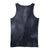 Tie-Dye Dark Clouds Fusion Minimalist Design Curved Hem Tank Top