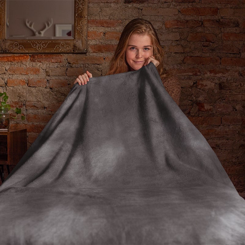 Tie-Dye Dark Universe Blend Minimalist Design Plush Fleece Blanket