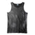 Tie-Dye Dark Universe Blend Minimalist Design Curved Hem Tank Top