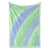 Tie-Dye Green Blue Waves Fusion Plush Fleece Blanket