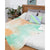 Tie-Dye Peach Green  All Over Brushed Plush Fleece Blanket