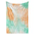 Tie-Dye Peach Green  All Over Brushed Plush Fleece Blanket