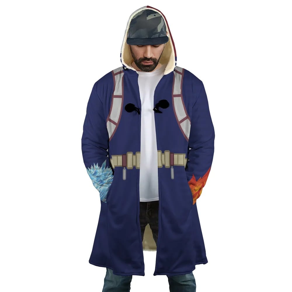Todoroki My Hero Hooded Cloak Coat