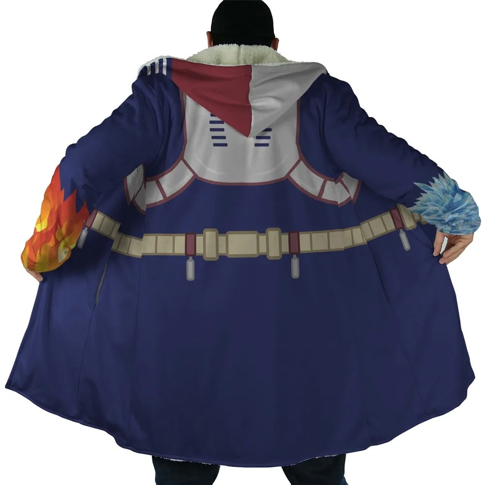 Todoroki Cosplay Hooded Cloak Coat