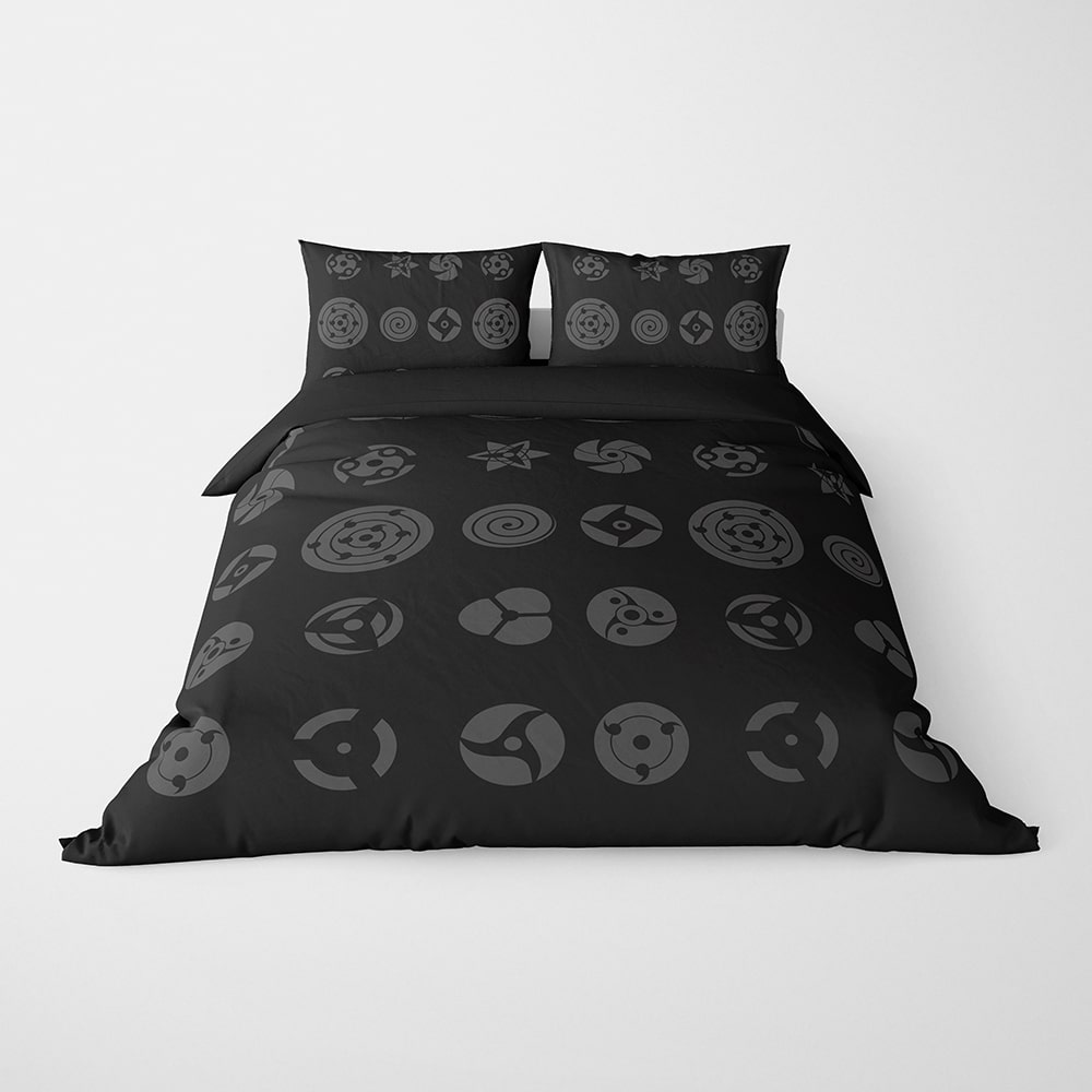 Anime Shinobi Eyes All Over Brushed Duvet Cover set