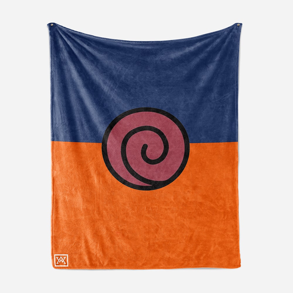 Uzumaki Clan Emblem Brushed Fleece Blanket