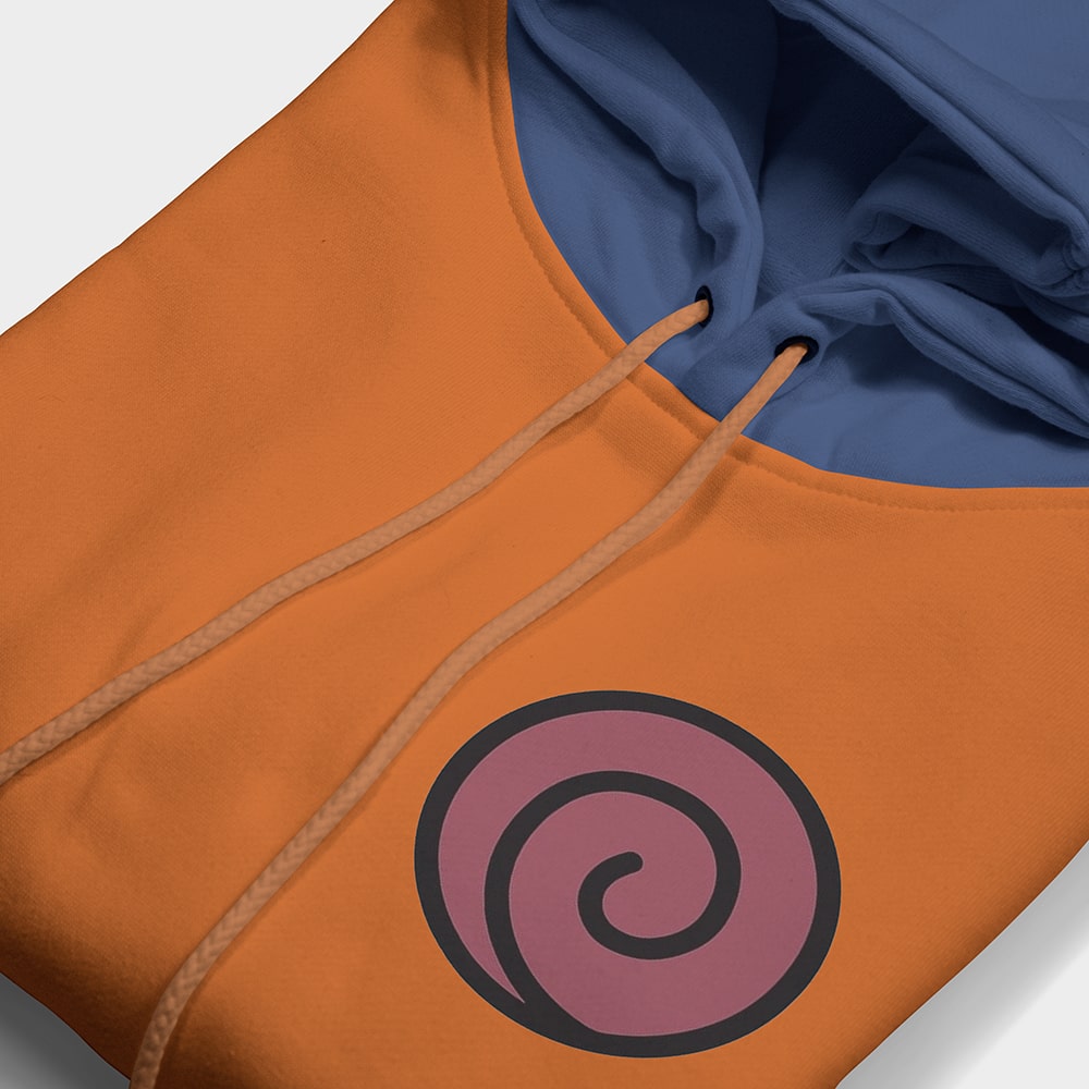 Uzumaki Emblem Brushed Pullover Hoodie