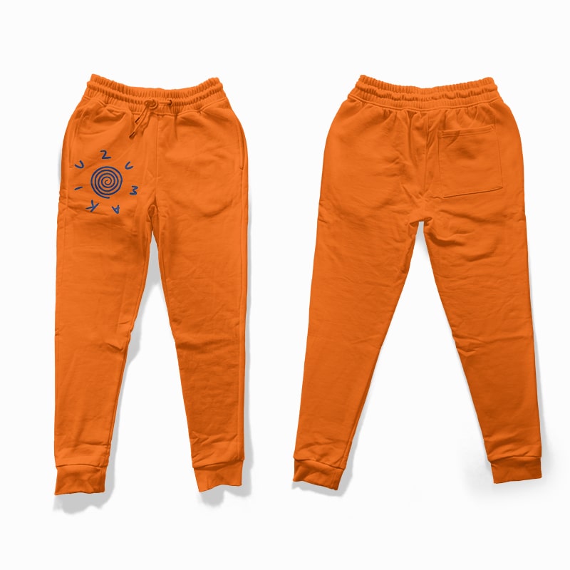 Uzumaki Clan Emblem Brushed Sweat Pants Joggers