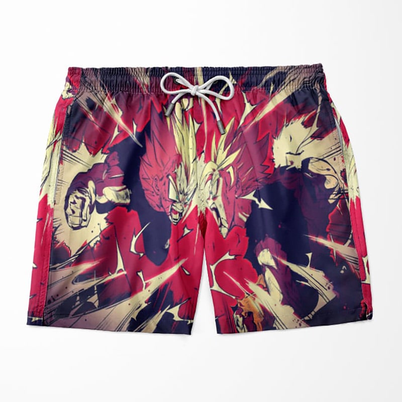 Vegeta Goku Super Saiyan Face Off Dragon Ball Shorts
