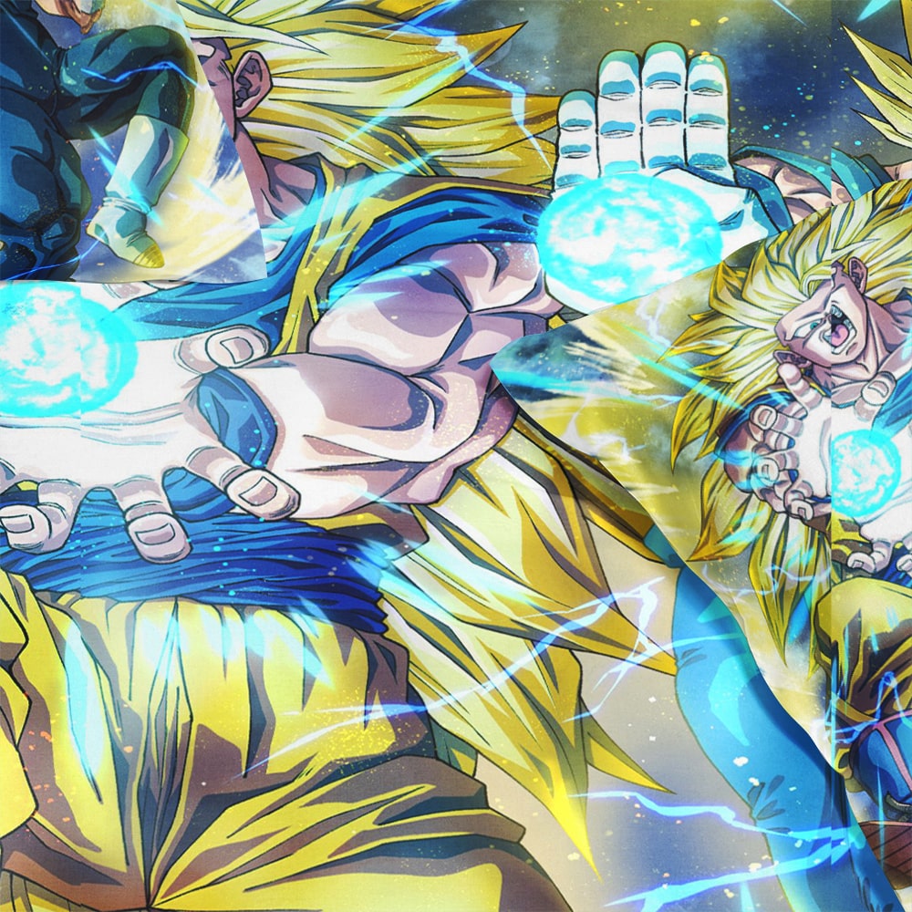 Vegeta Goku Super Saiyan Force Duvet Cover Bedding