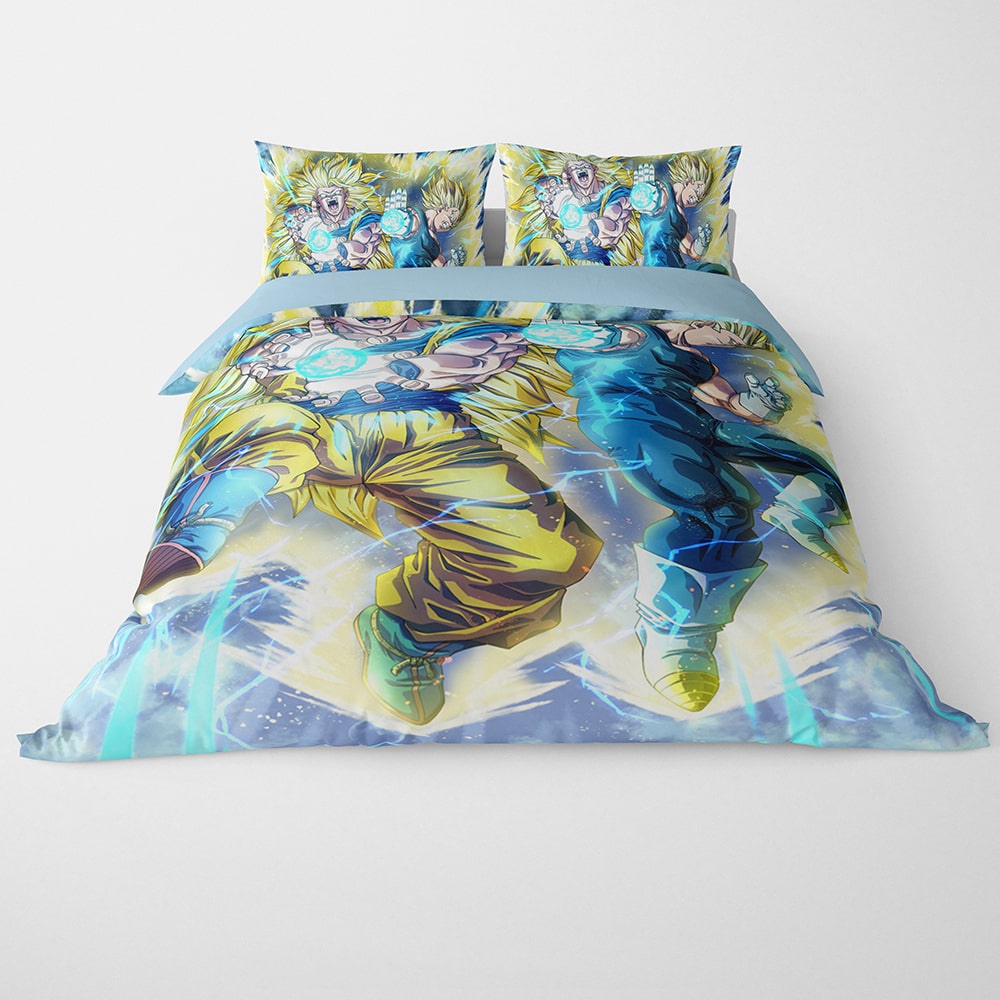 Vegeta Goku Super Saiyan Force Duvet Cover Bedding