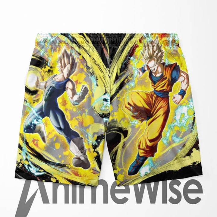Vegta Goku Super Saiyan Fight Dragon Ball Shorts