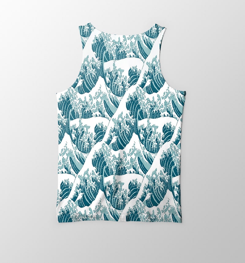 Waves of Kangava Premium Brushed Pattern Tank Top