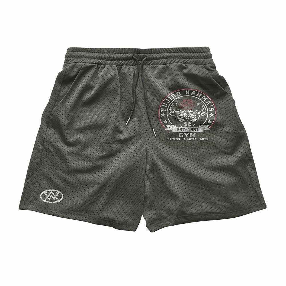 Yujiro Hanma Fitness Martial Arts Baki Mesh shorts