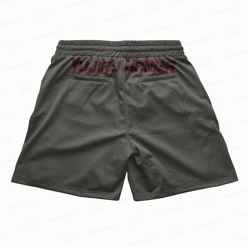 Yujiro Hanma Fitness Martial Arts Baki Mesh shorts